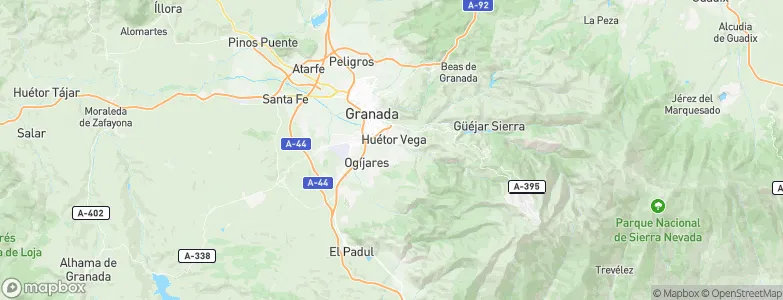 Cájar, Spain Map