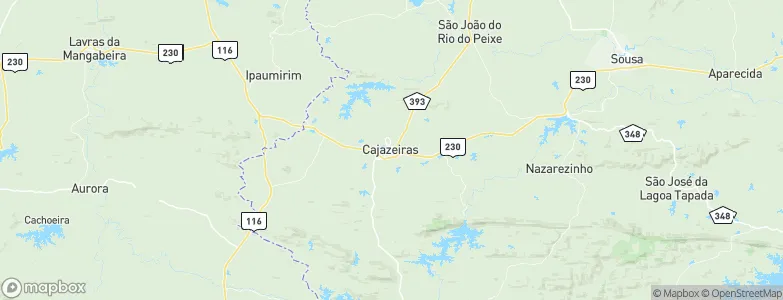 Cajazeiras, Brazil Map