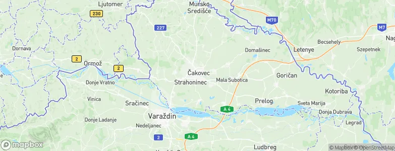 Čakovec, Croatia Map