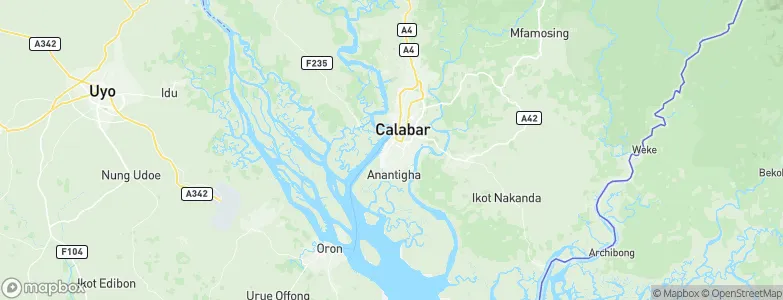 Calabar, Nigeria Map