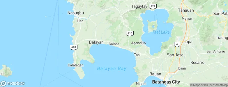 Calaca, Philippines Map