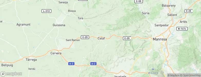 Calaf, Spain Map