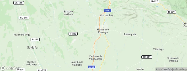 Calahorra de Boedo, Spain Map