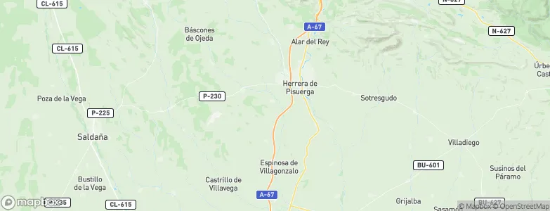Calahorra de Boedo, Spain Map