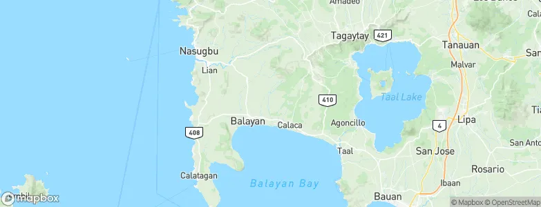 Calantas, Philippines Map