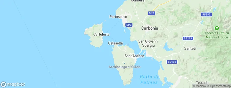 Calasetta, Italy Map