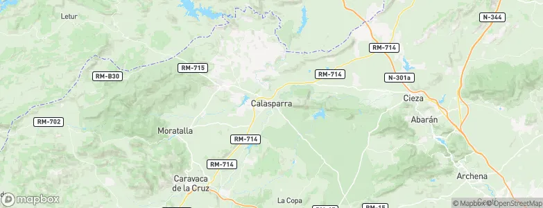 Calasparra, Spain Map