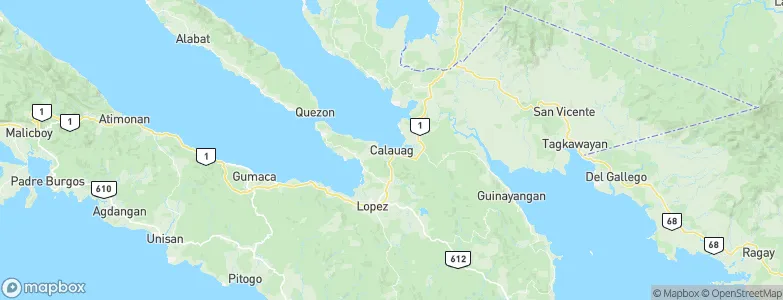Calauag, Philippines Map