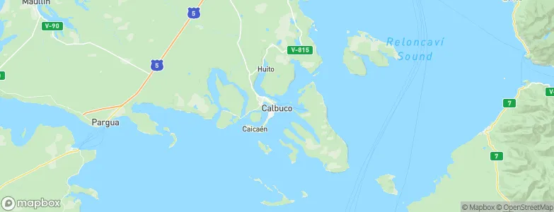 Calbuco, Chile Map
