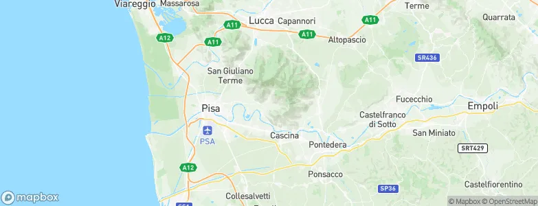 Calci, Italy Map