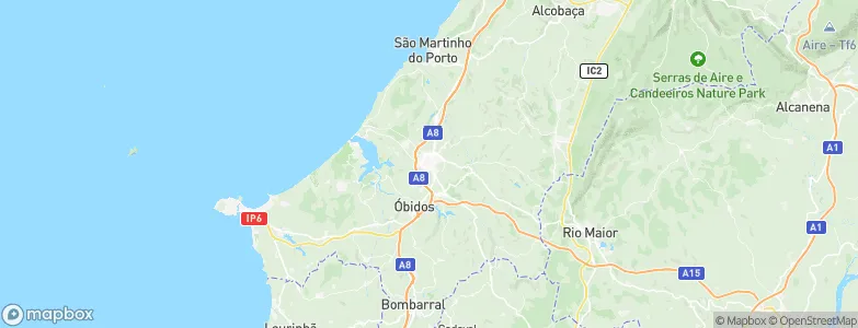 Caldas da Rainha, Portugal Map