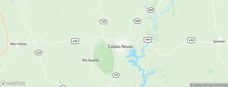Caldas Novas, Brazil Map