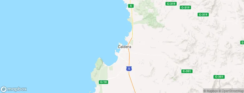 Caldera, Chile Map