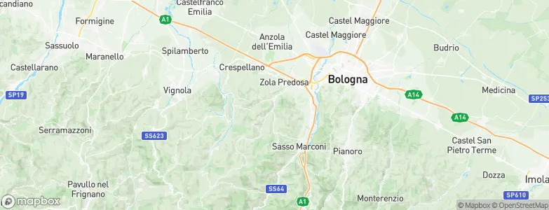 Calderino, Italy Map
