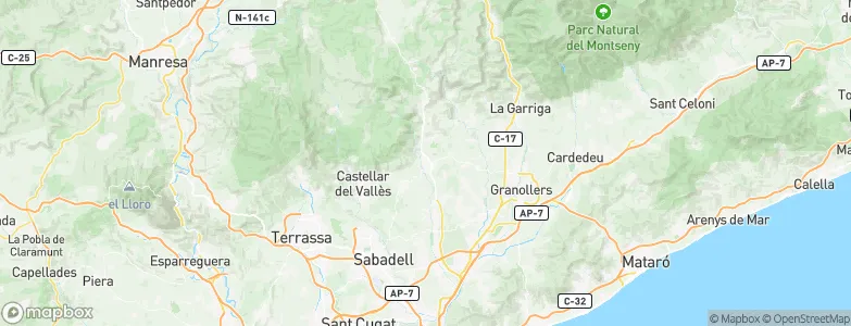 Caldes de Montbui, Spain Map