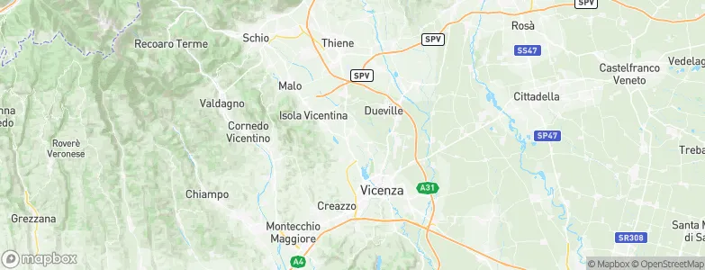 Caldogno, Italy Map