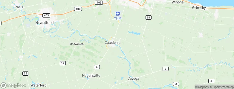 Caledonia, Canada Map