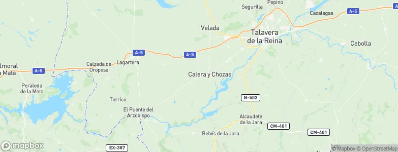 Calera y Chozas, Spain Map