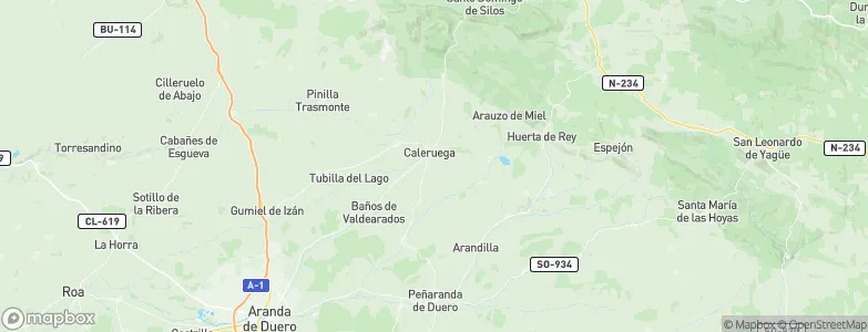Caleruega, Spain Map