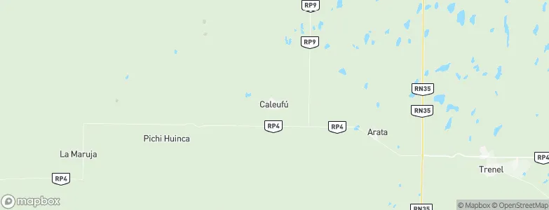 Caleufú, Argentina Map