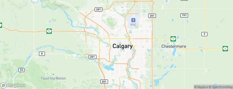 Calgary, Canada Map