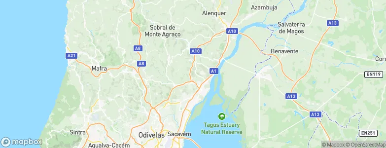 Calhandriz, Portugal Map