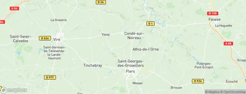 Caligny, France Map