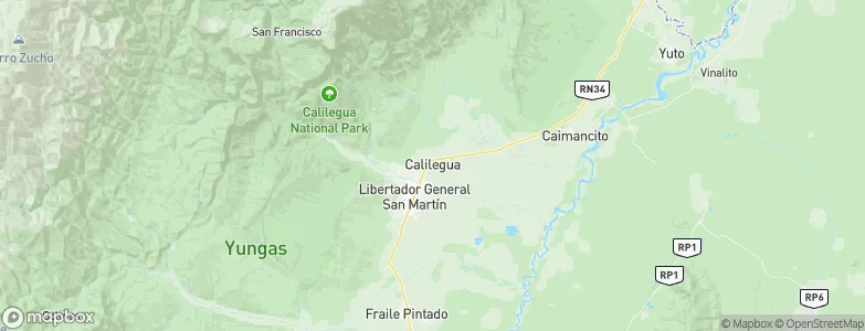 Calilegua, Argentina Map