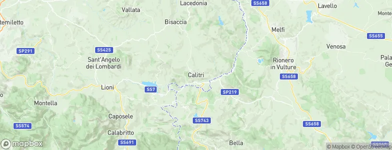 Calitri, Italy Map
