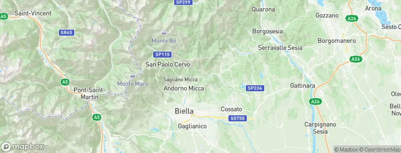 Callabiana - Chiesa, Italy Map