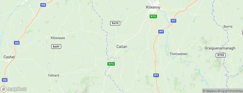 Callan, Ireland Map