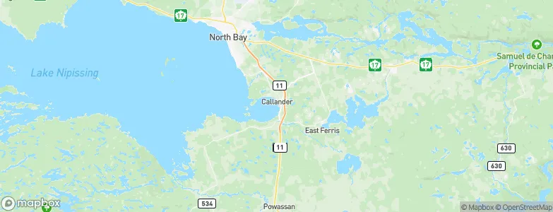 Callander, Canada Map