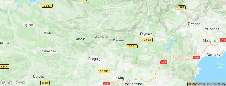 Callas, France Map