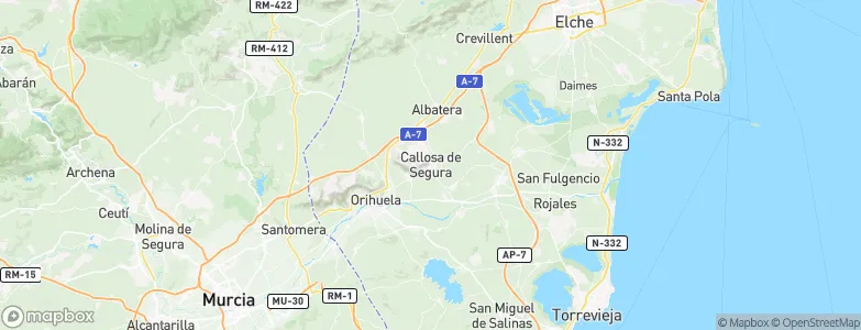 Callosa de Segura, Spain Map
