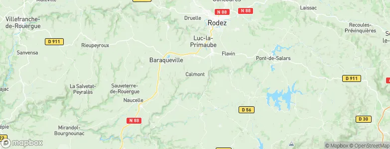 Calmont, France Map