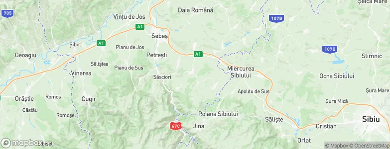 Câlnic, Romania Map