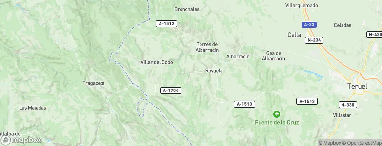 Calomarde, Spain Map