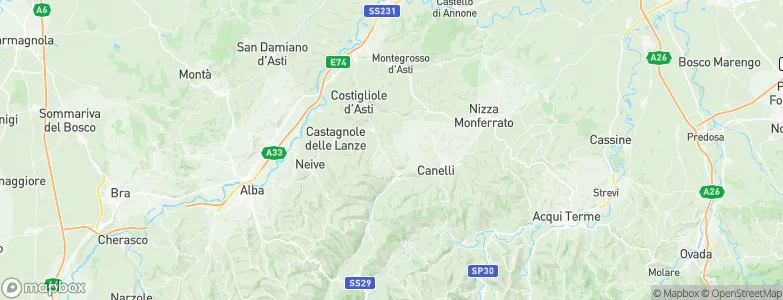 Calosso, Italy Map