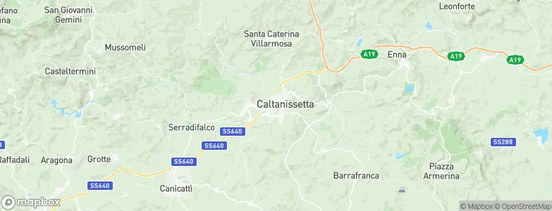 Caltanissetta, Italy Map