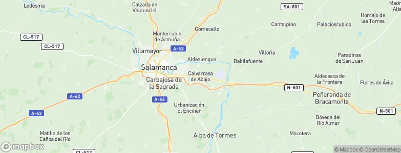 Calvarrasa de Abajo, Spain Map