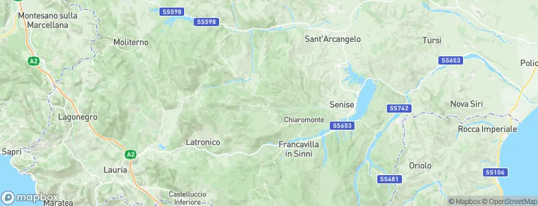 Calvera, Italy Map