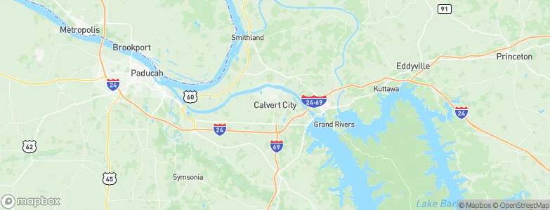 Calvert City, United States Map