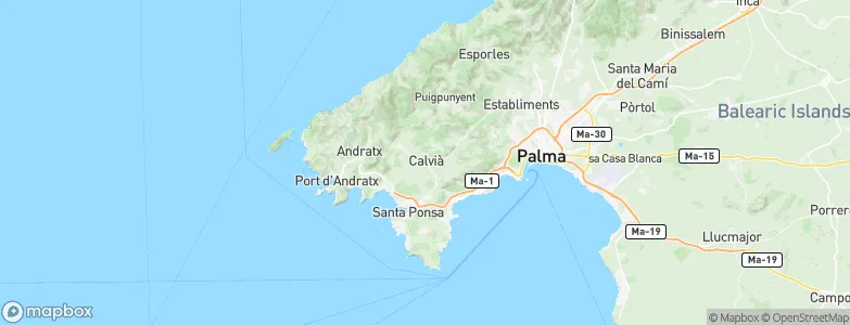 Calvià, Spain Map