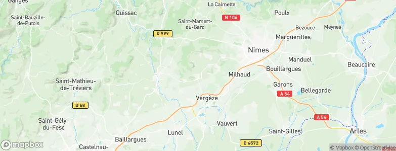 Calvisson, France Map