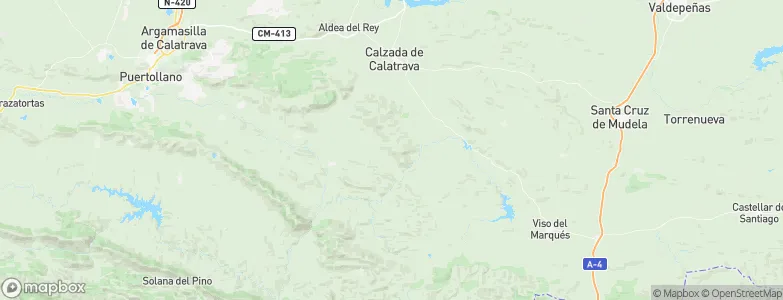 Calzada de Calatrava, Spain Map
