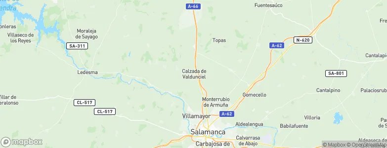 Calzada de Valdunciel, Spain Map