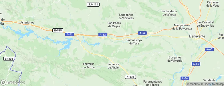 Calzadilla de Tera, Spain Map