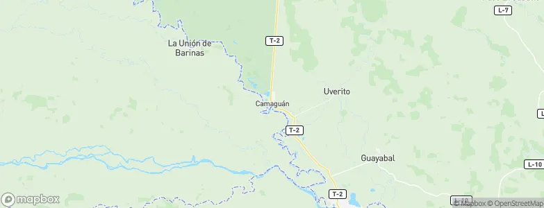 Camaguan, Venezuela Map