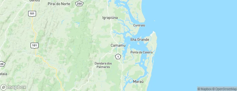 Camamu, Brazil Map