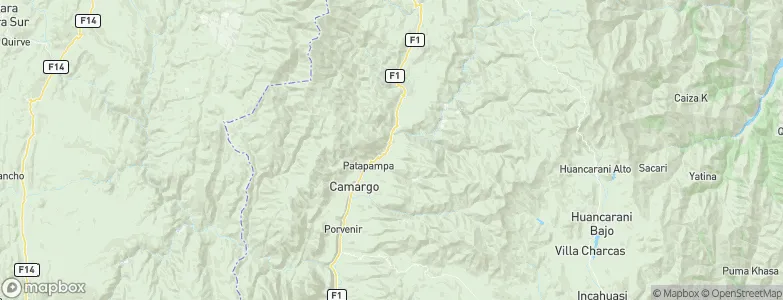 Camargo, Bolivia Map